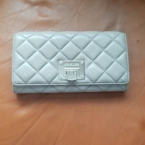 Michael Kors quilted Continental clutch wallet